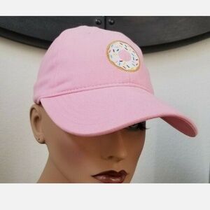 Pink With Donut Women's Adjustable Cap Hat